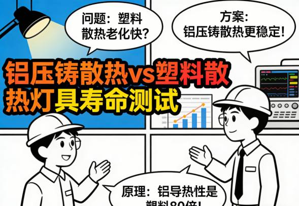 铝压铸散热灯具长期使用后结构稳定性展示