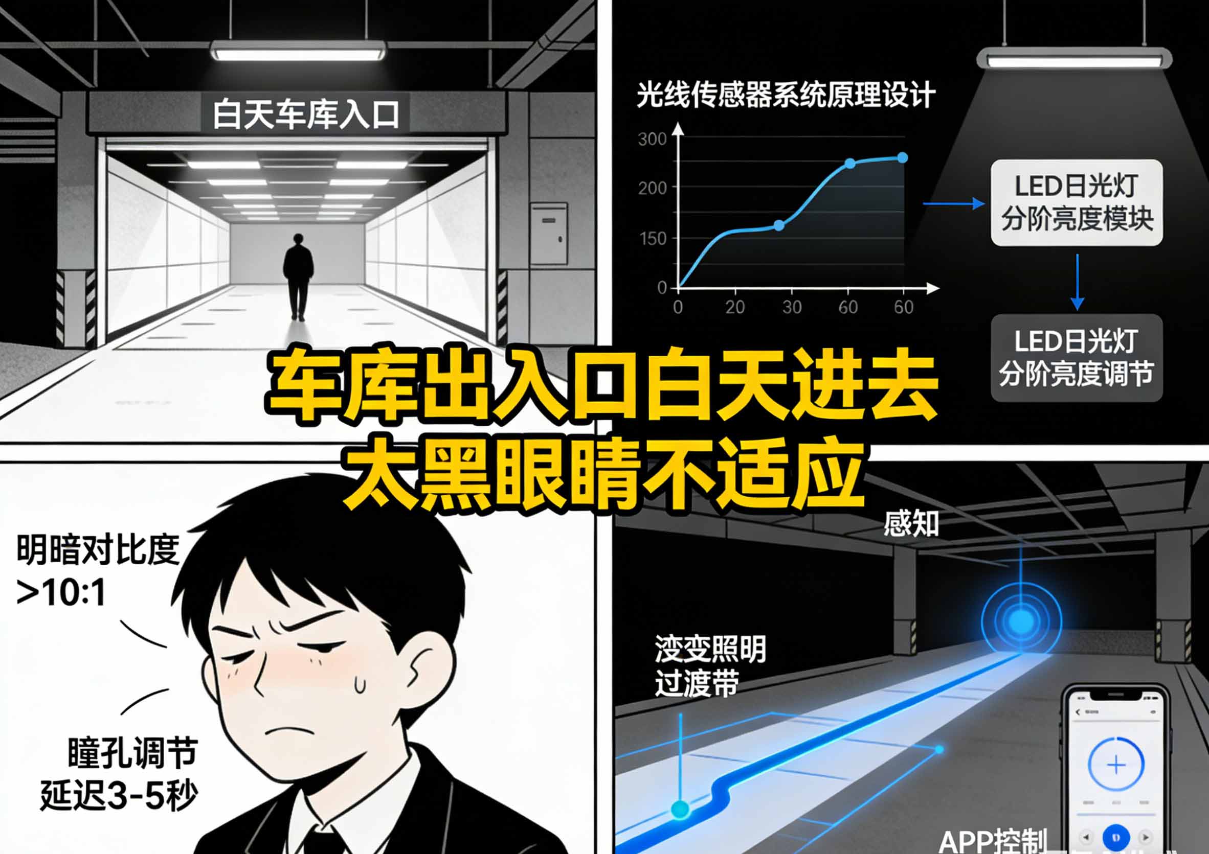 车库出入口过渡照明设计效果