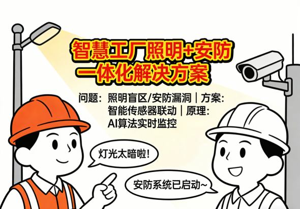智慧工厂安防摄像头与智能灯具联动场景