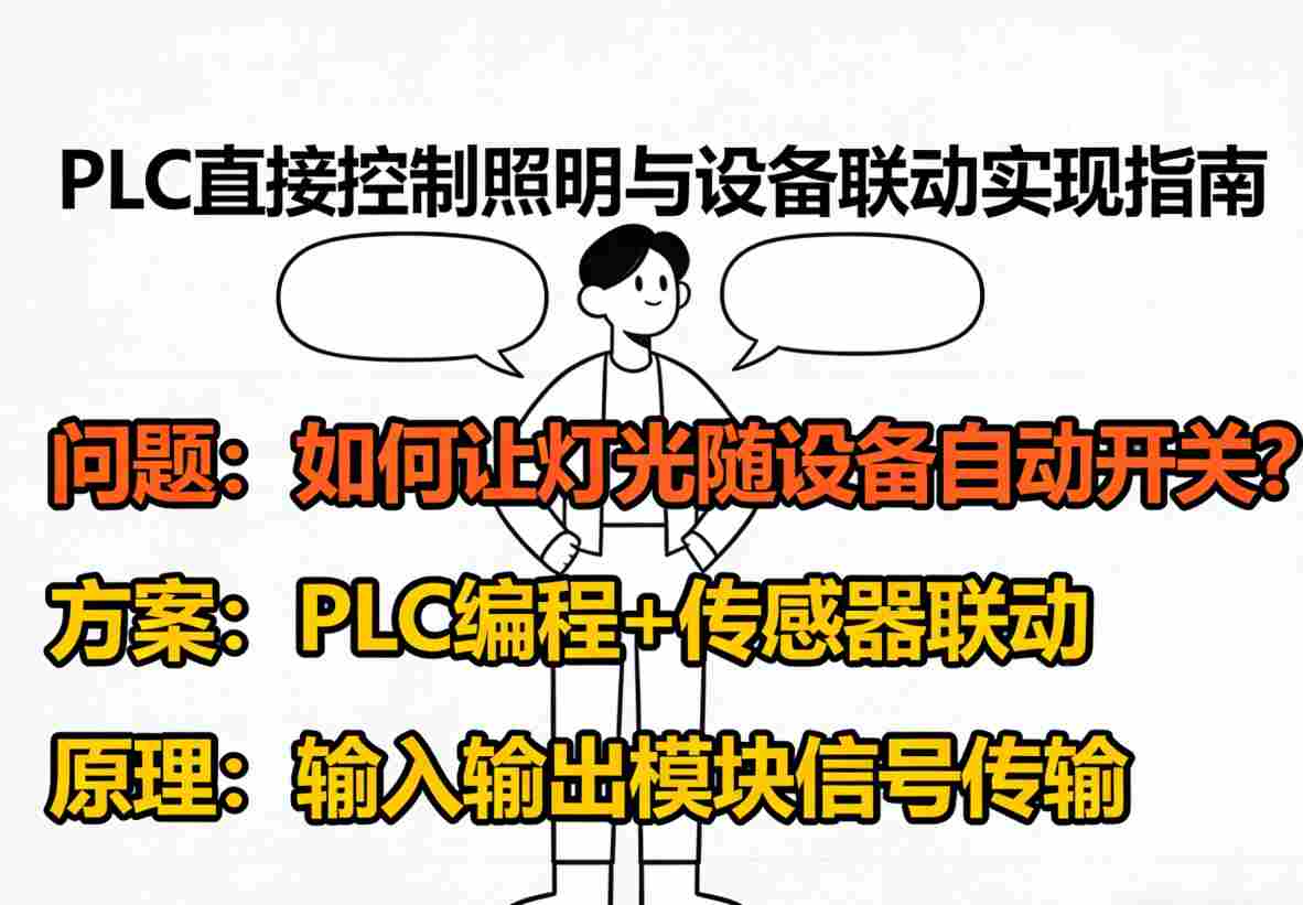 PLC编程软件中照明控制梯形图逻辑与强制调试功能界面