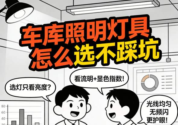 不同品牌型号的车库照明灯具对比展示 选购前对比很重要