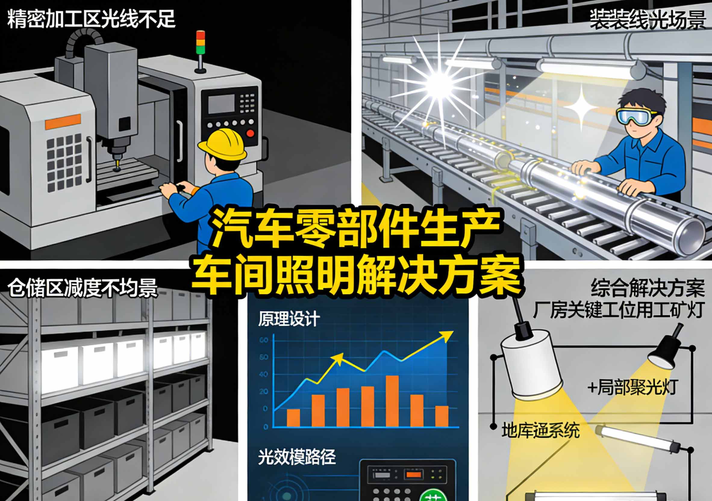 汽车零部件生产车间照明解决方案(11)