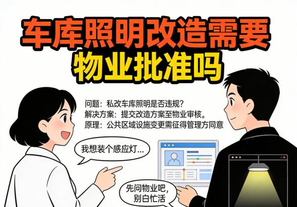 车库照明改造后明亮效果实拍图 LED灯光环境