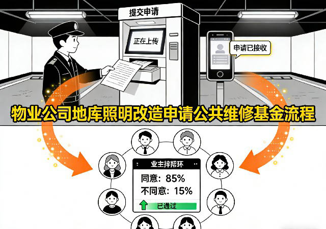 物业公司地库照明改造申请公共维修基金流程(2)