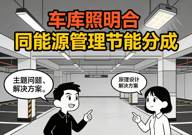 车库照明合同能源管理节能分成模式示意图