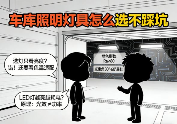 优质与劣质车库照明灯具对比 从做工到光效的差异
