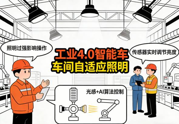 工业4.0智能车间自适应照明系统控制中心 智能管理界面