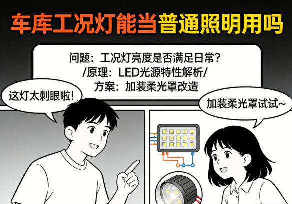 工况灯与普通照明设计原理对比图