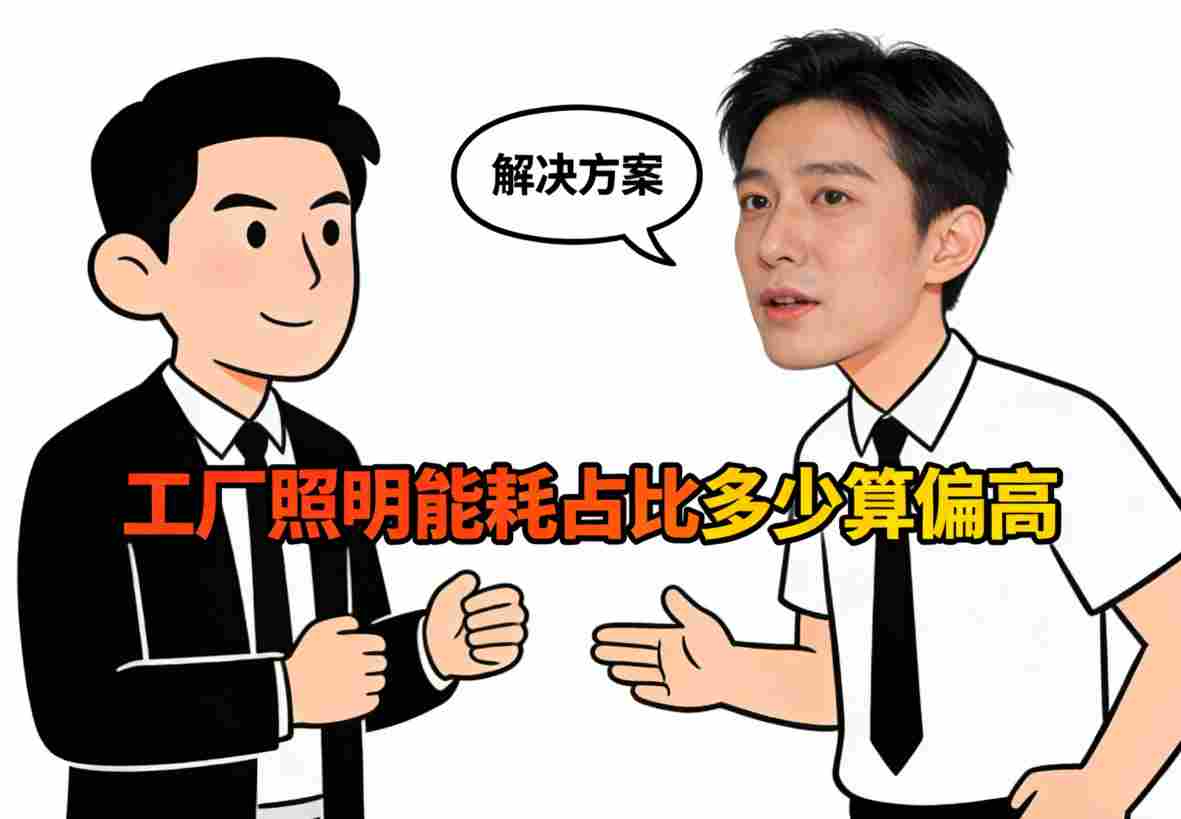 智慧照明改造前后能耗对比柱状图