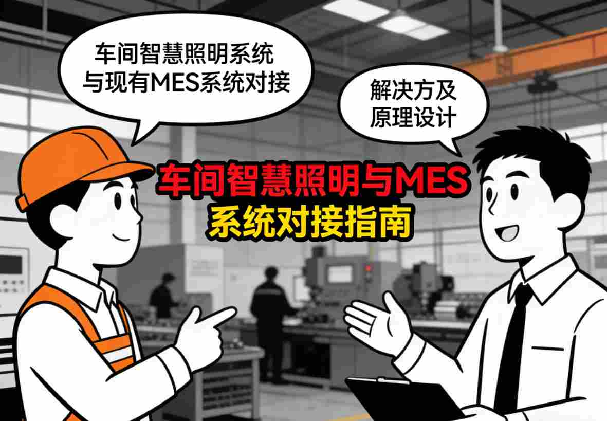 车间智慧照明系统与MES系统对接解决方案原理图