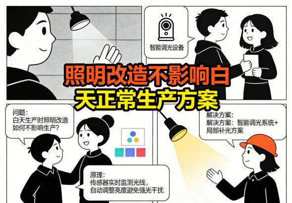 照明改造分区规划示意图 网格化施工不停产