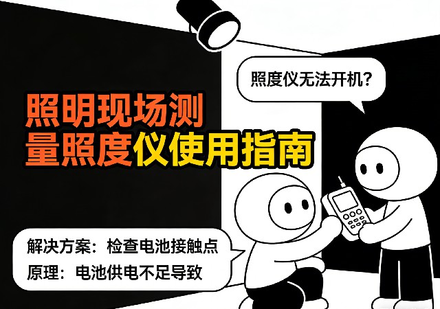 照明测量照度仪操作步骤详解