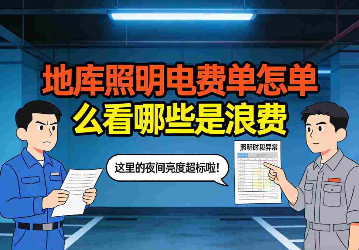 地库照明电费单示例-高亮关键数据项