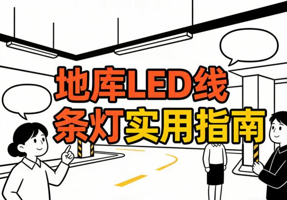 地下车库线性照明系统细节展示