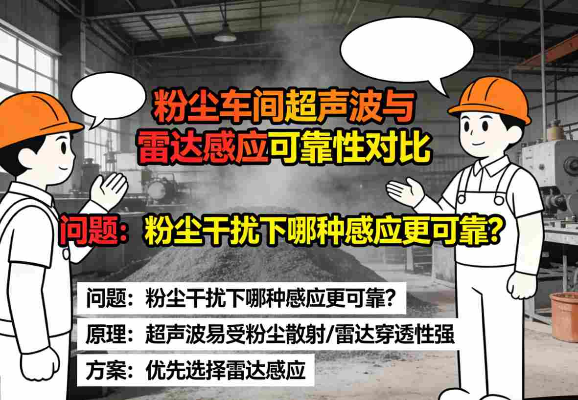 工业级微波雷达传感器内部密封结构与外部防护等级展示