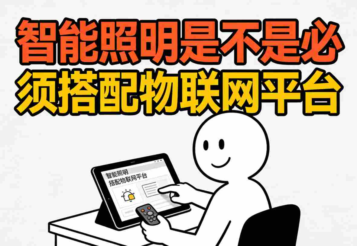 智能照明系统架构图-展示本地与云端协同