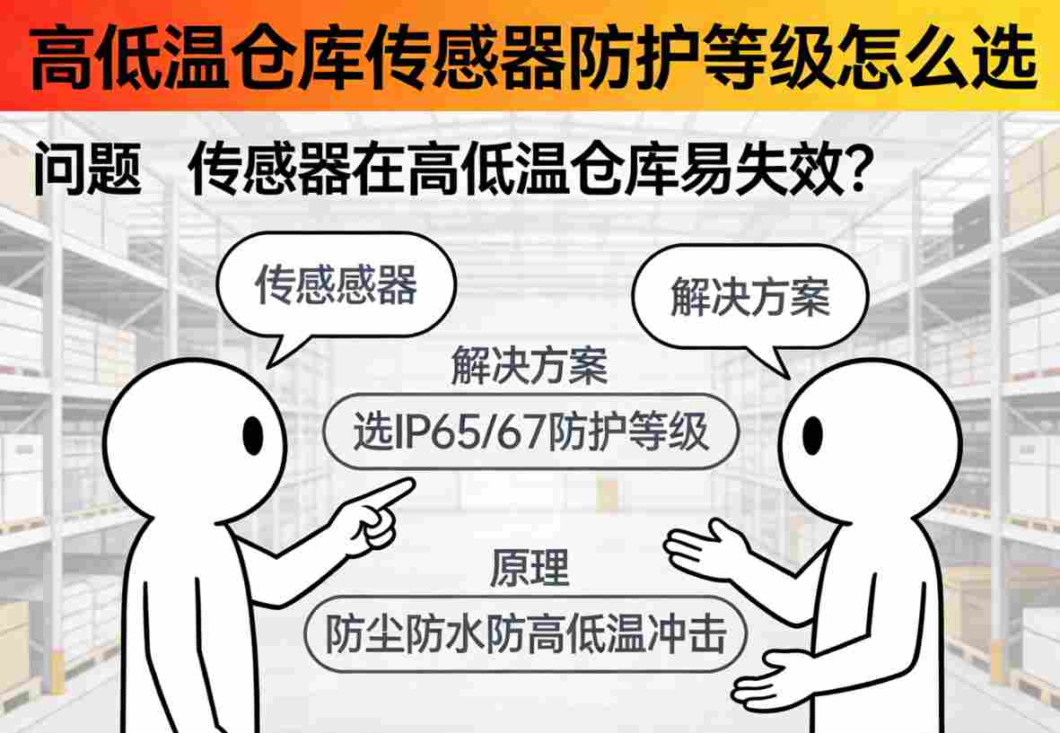不同防护等级传感器在冷库、阴凉库、高温库中的安装实景对比