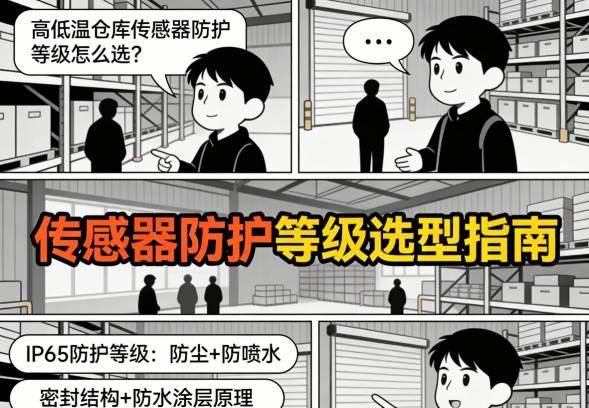 高低温仓库环境对传感器内部元件影响的对比示意图