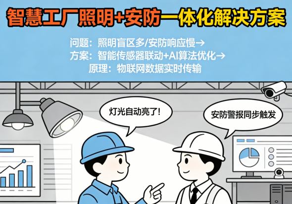 智慧工厂一体化控制平台界面 实时监控与照明控制