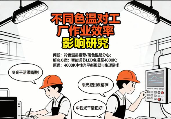 中色温流水线组装作业场景