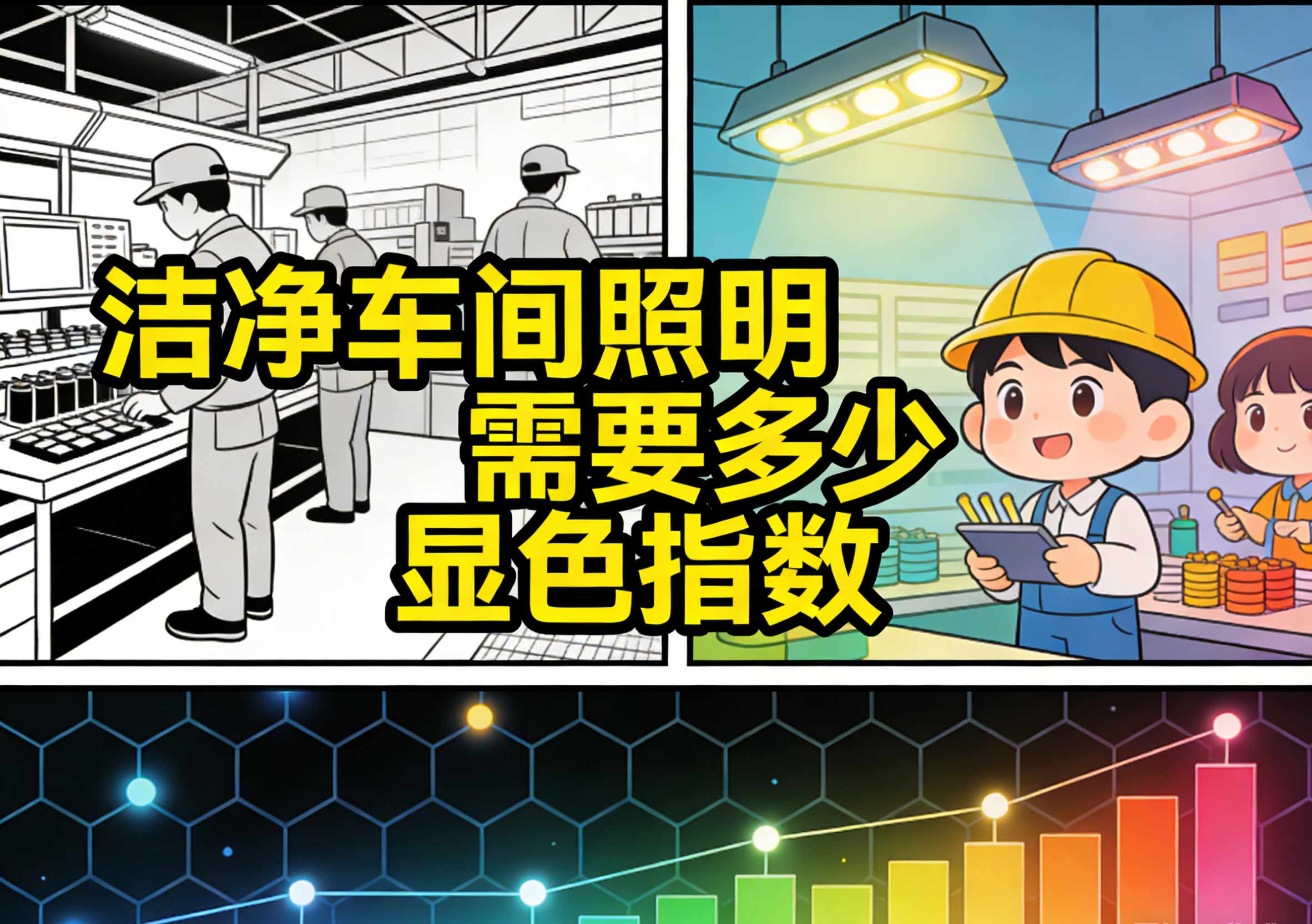 洁净车间照明需要多少显色指数2