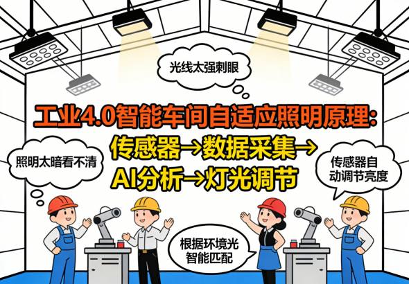 工业4.0高精度作业区智能照明效果