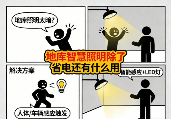 配备智慧照明的高端商业地库提升项目形象