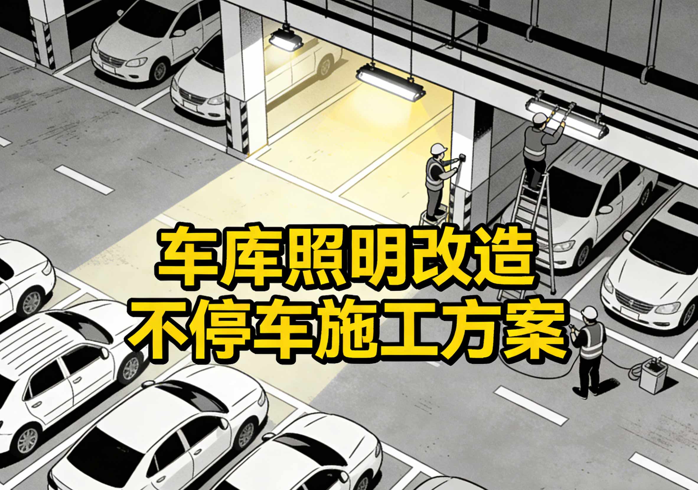 车库照明改造不停车施工方案