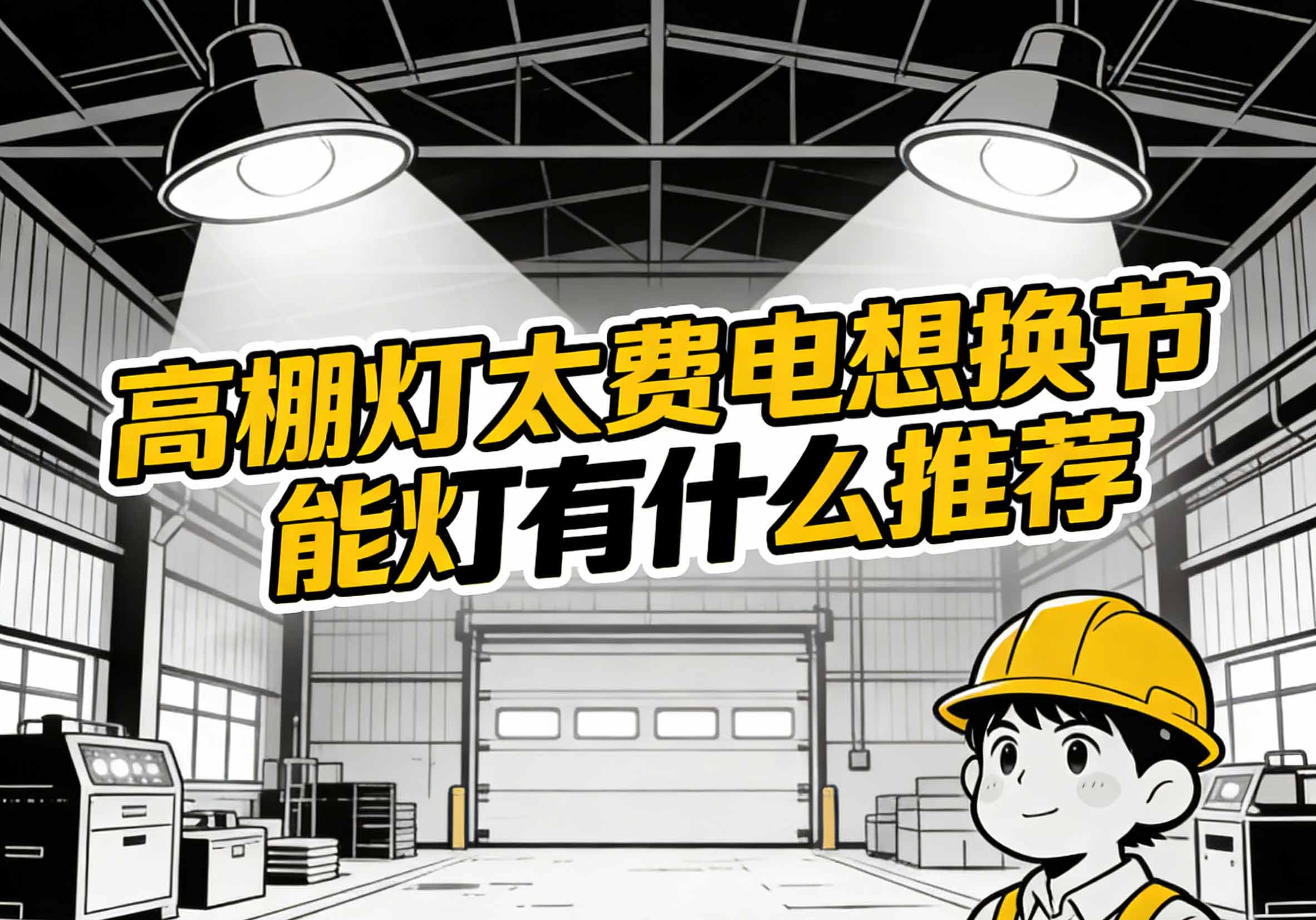 传统金卤高棚灯与现代LED工矿灯外观及光线效果对比