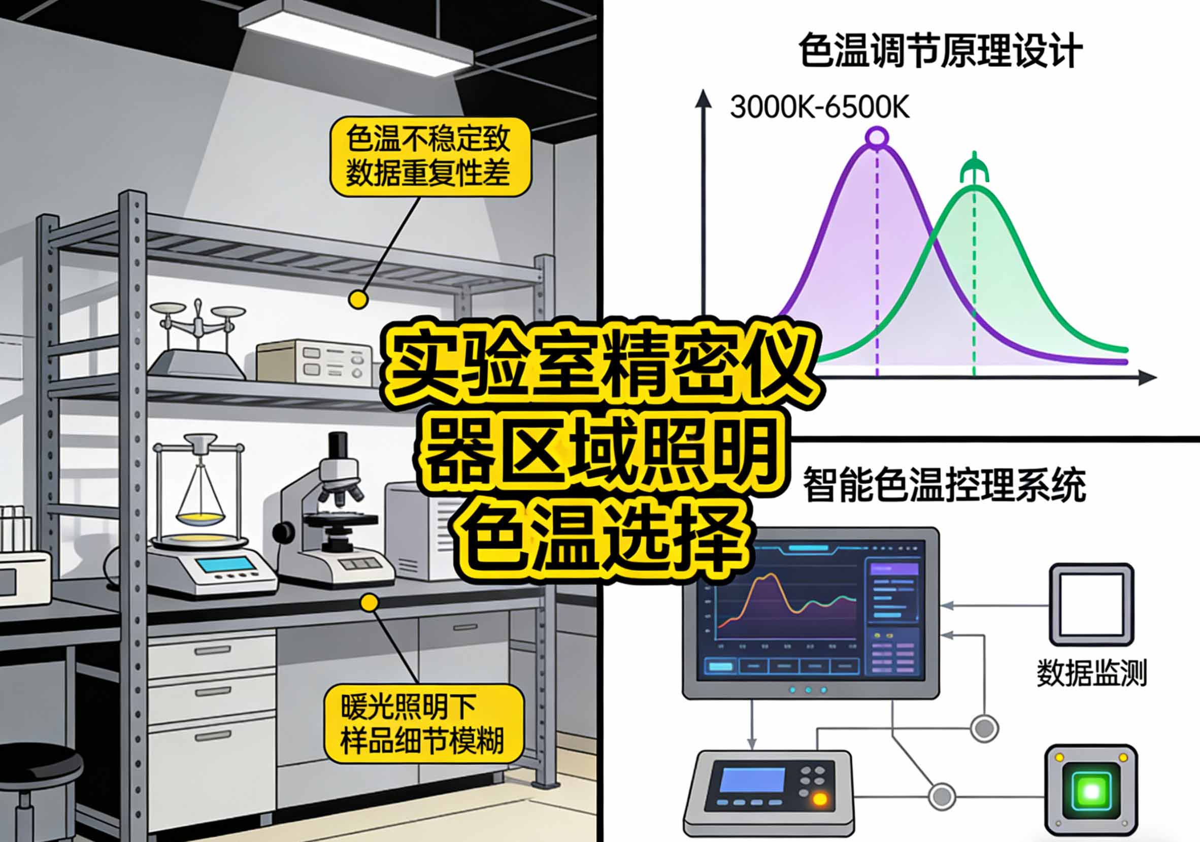 不同色温对比效果图