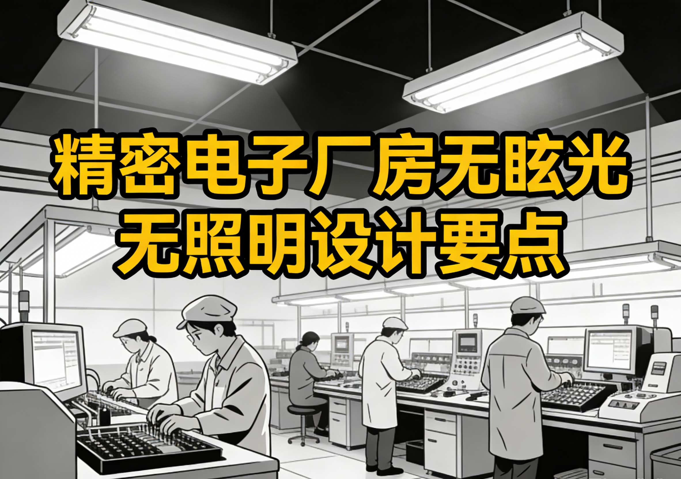 精密电子厂房无眩光照明设计要点