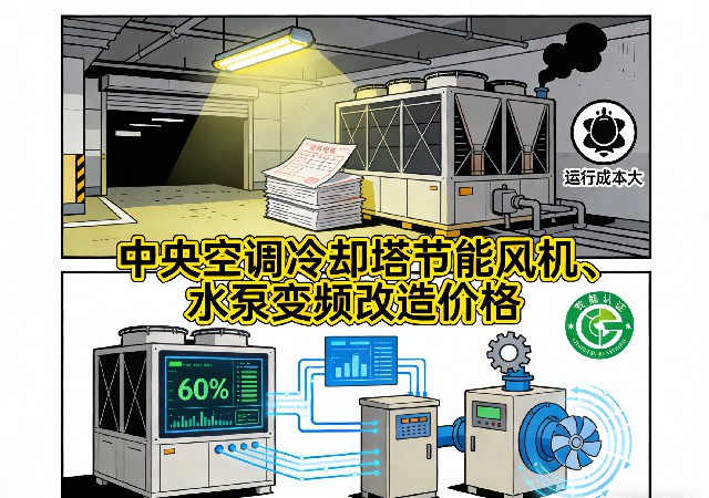 中央空调水泵变频控制柜特写