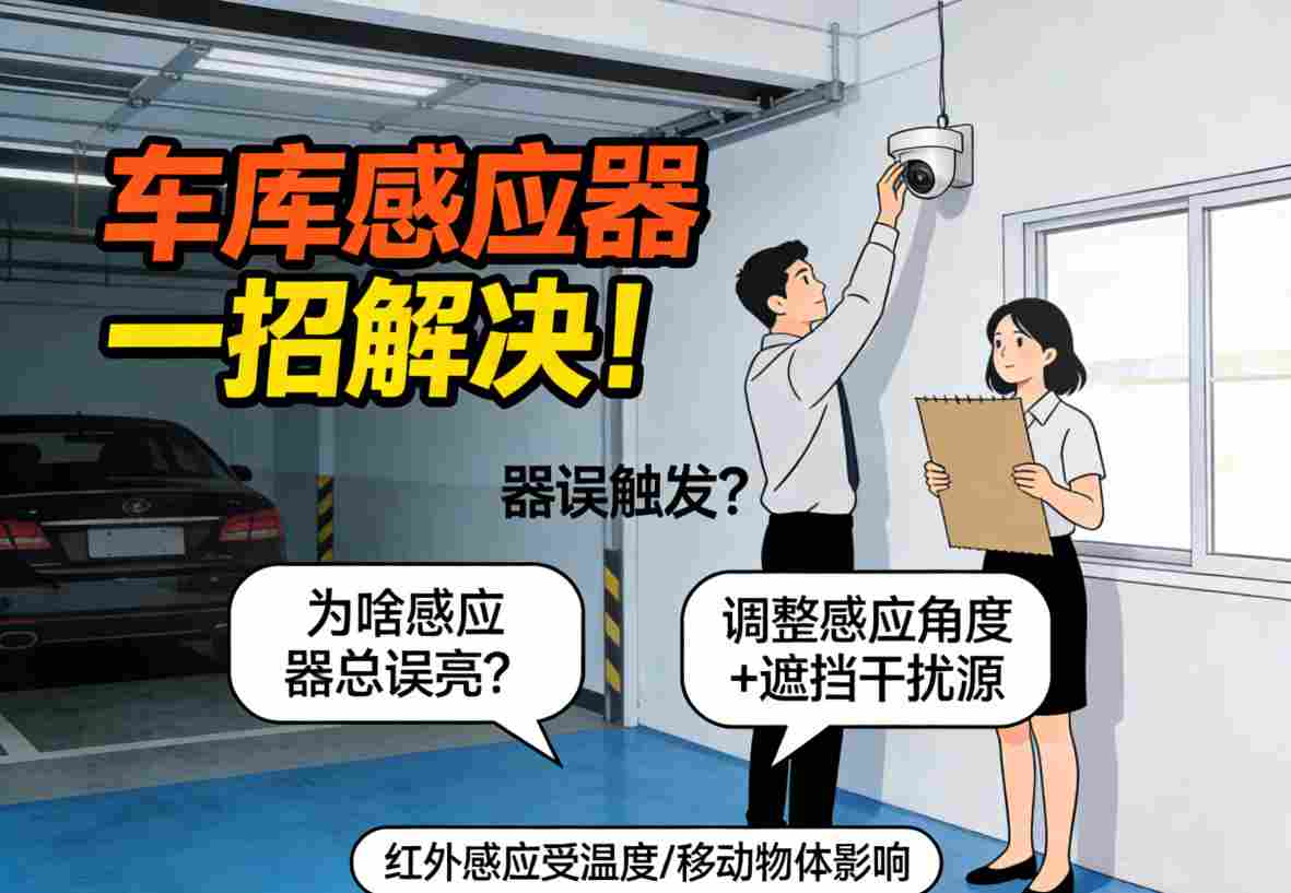 微波雷达感应器安装位置与角度调整指南