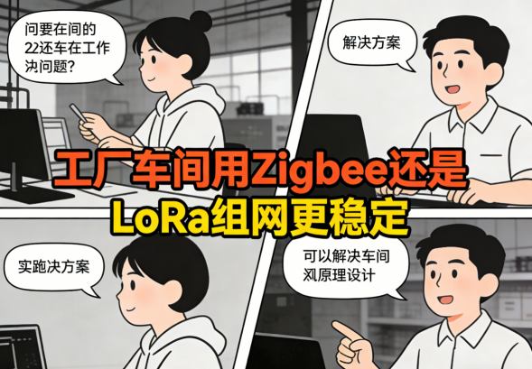 LoRa远距离星型网络覆盖示意图