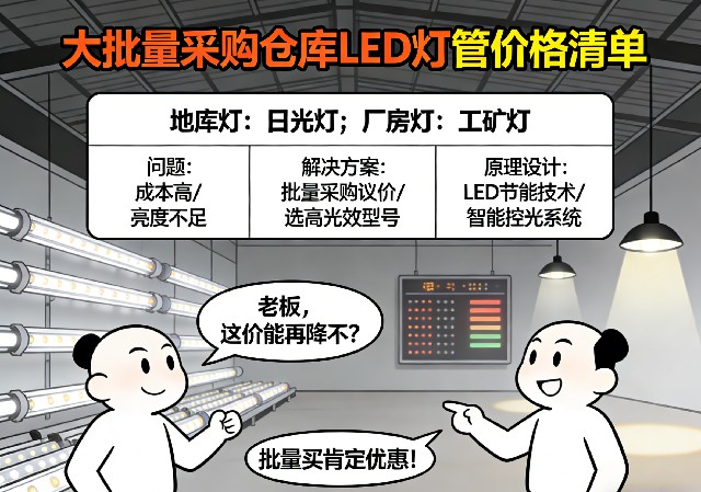 仓库LED灯管大批量采购不同规格型号价格明细