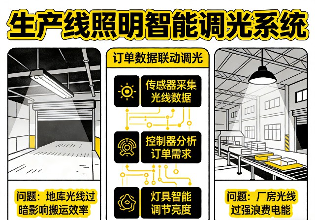 生产线照明根据订单自动调光系统