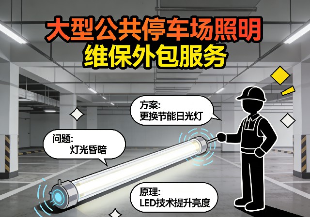 大型公共停车场专业照明维保服务流程图解