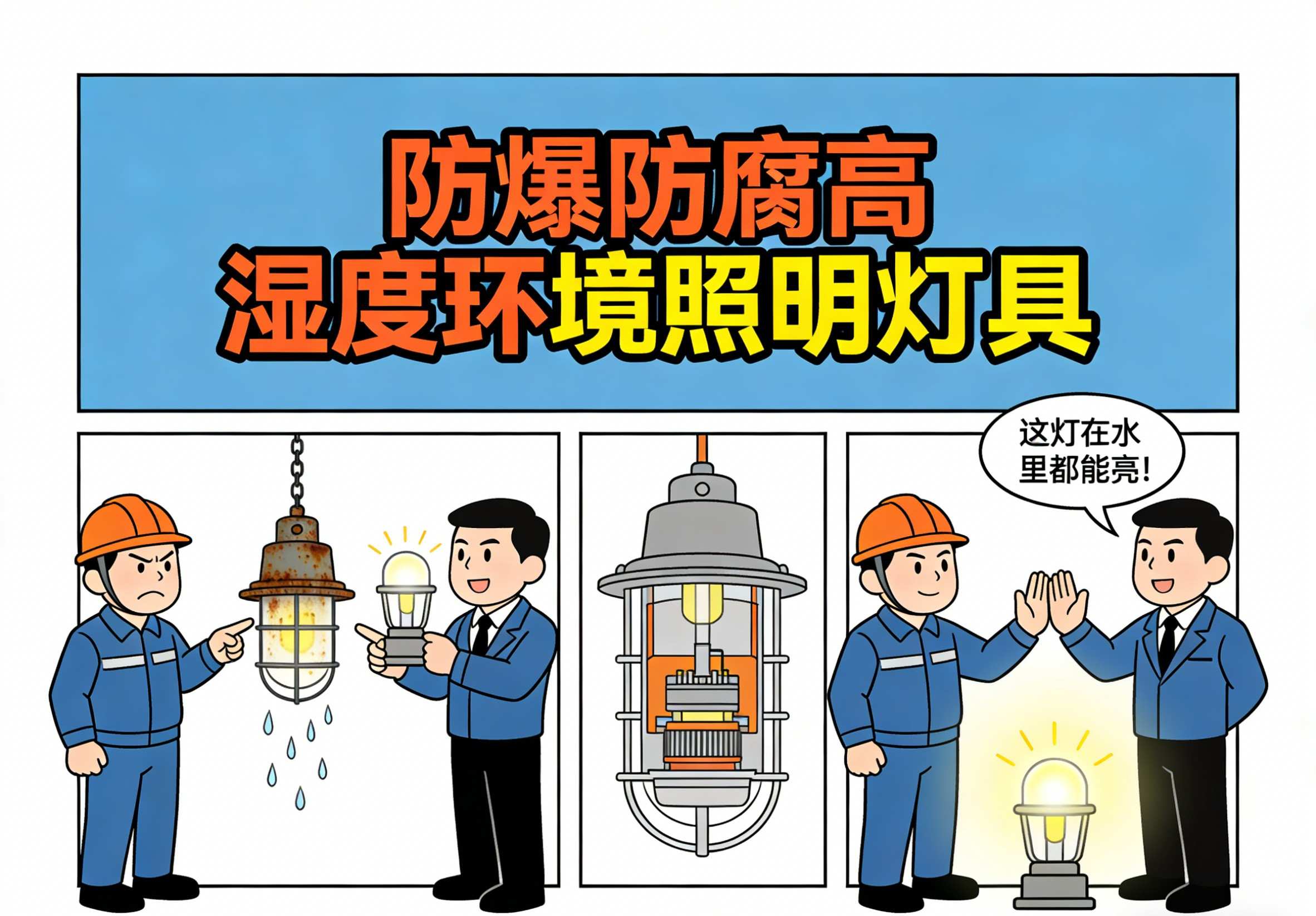 防爆防腐高湿度环境照明灯具实拍图 恶劣环境专用