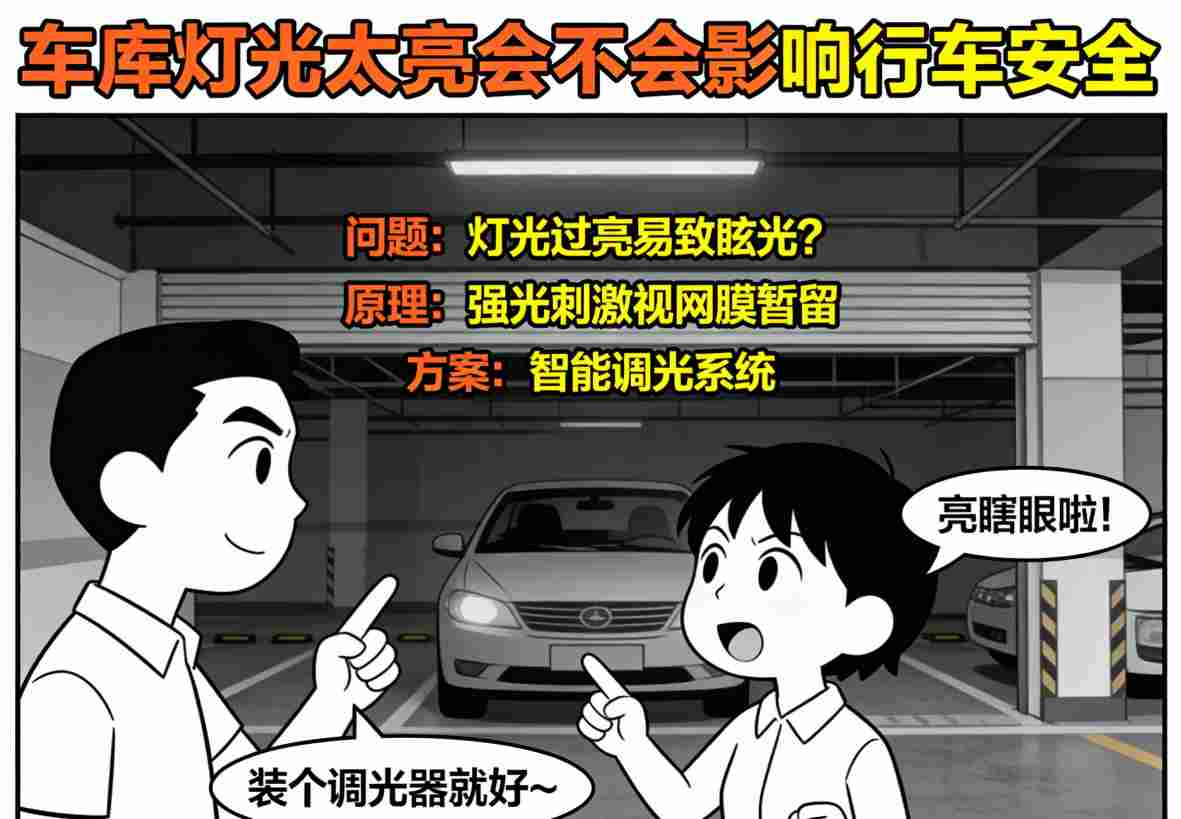 科学车库照明改造前后对比效果图 合理布光方案