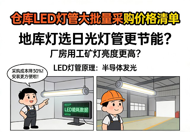 大批量采购仓库LED灯管价格清单表详细报价