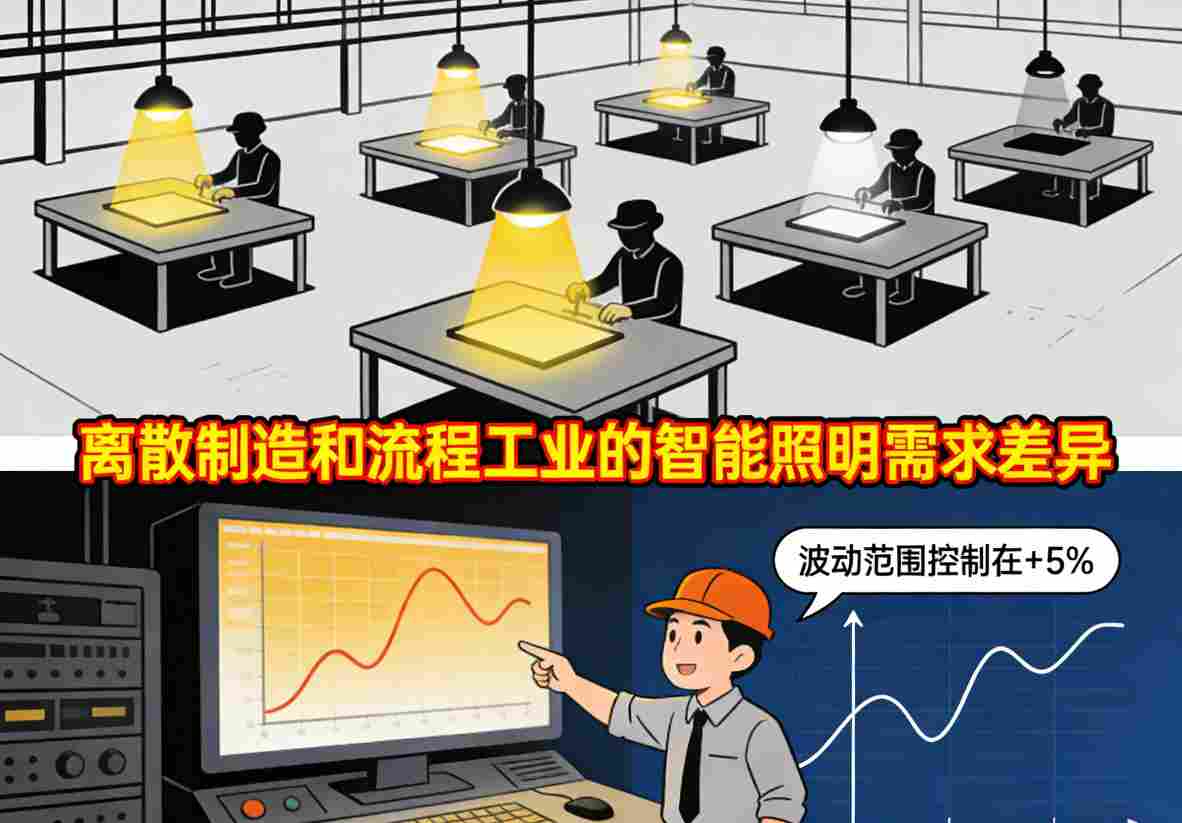 离散制造装配线智能照明效果-高显色性