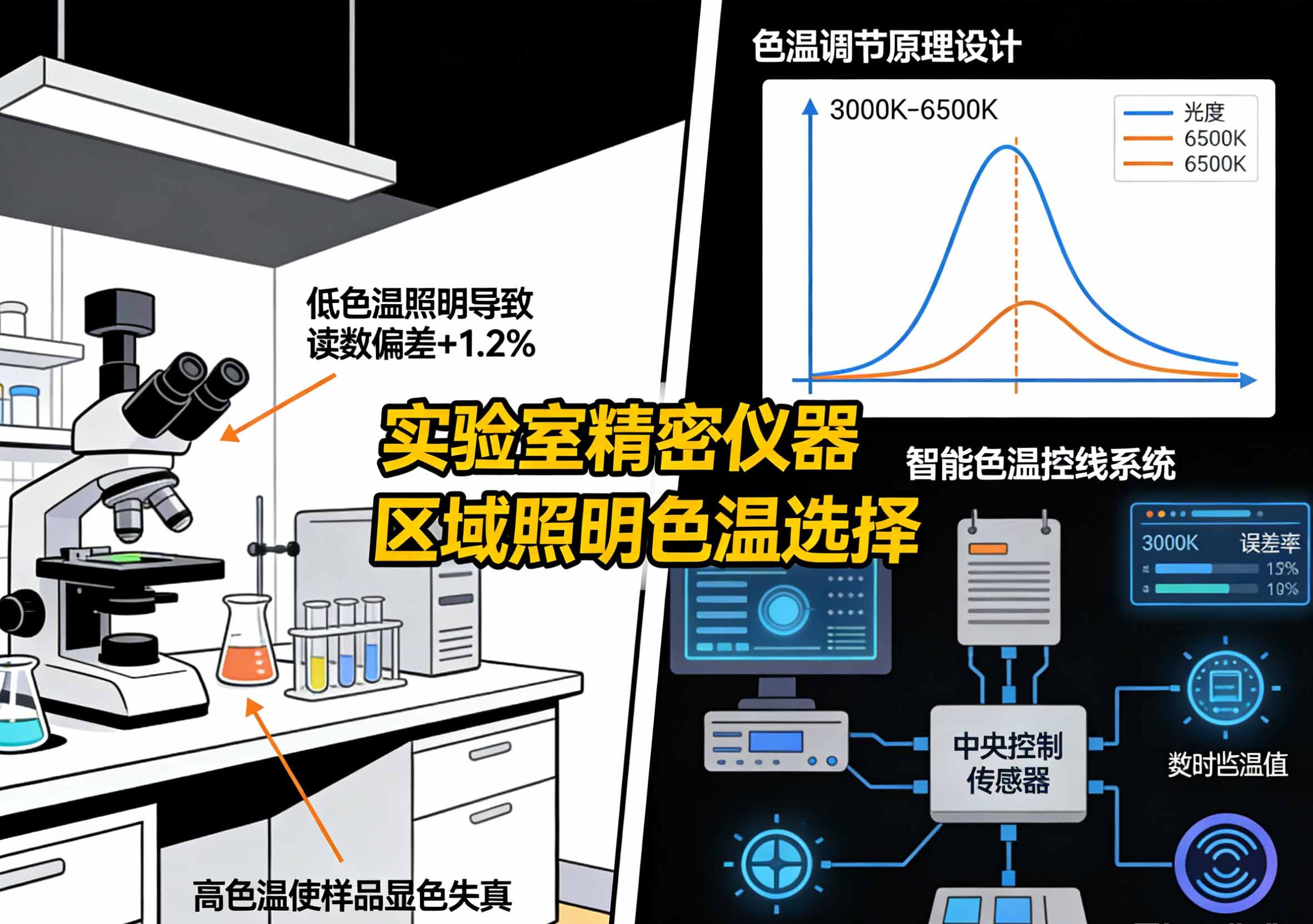 实验室精密仪器区域照明效果图