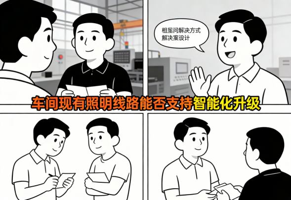 智能照明改造方案对比图-配电箱/换灯具/加感应器