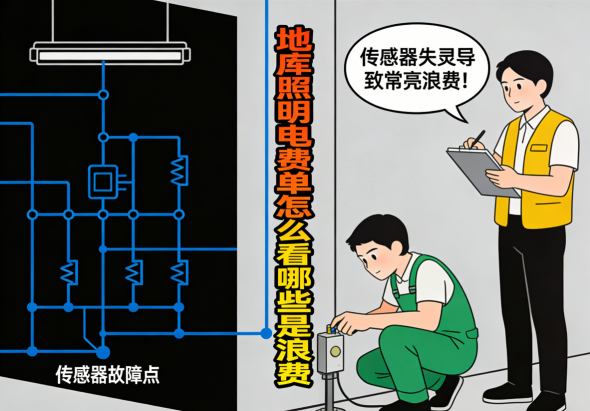 地库智慧照明管理平台实时监控界面