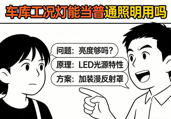 工况灯能耗与安装问题示意图