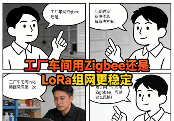Zigbee网状Mesh网络拓扑结构示意图