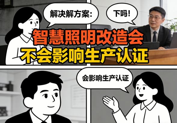 智慧照明改造前文件评审与合规性分析示意图