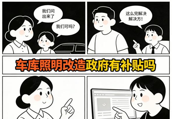 成功申请到补贴的企业展示改造成果 明亮的车库环境