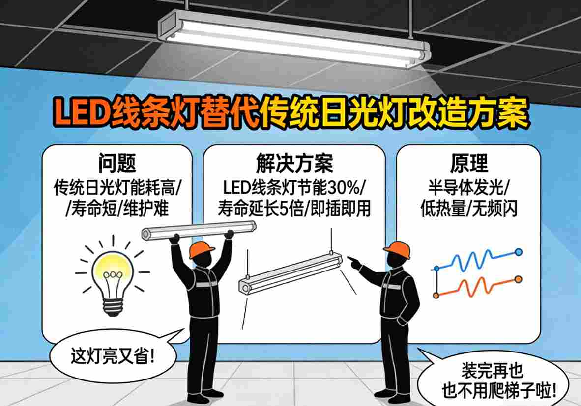 LED线条灯安装施工过程展示