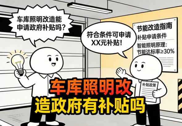 车库照明节能改造前后对比 明亮高效又享受补贴